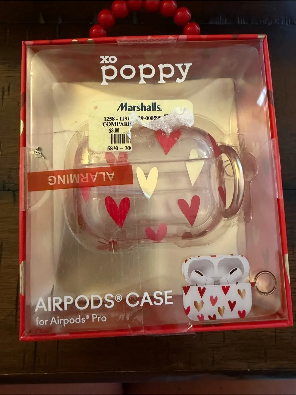 Heart Bundle Earrings & Red Heart AirPods Pro Case Valentine Accessories